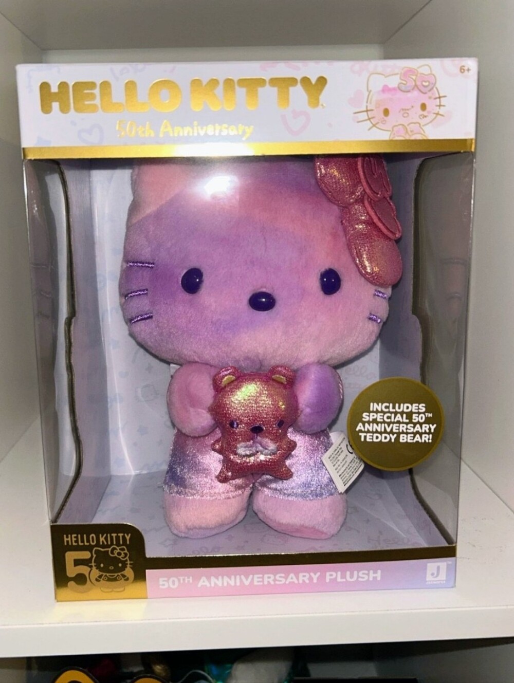 Hello Kitty Plush 50th🎉 Anniversary With Teddy Bear